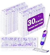 30 Pack Disposable Power Mop Pads for Swiffer Power Mop - Multi-Surface Floor Cleaning Mop Pads, ...