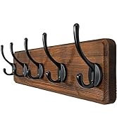 WEBI Coat Rack Wall Mount,Coat Hooks Wall Mounted,16" Hole to Hole,Coat Hanger Wall,Hook Rack Rai...
