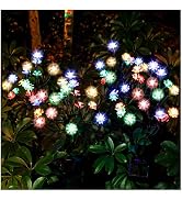 TONULAX Solar Garden Lights - Newest Solar Powered Landscape Tree Lights with Larger Solar Capaci...