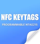 NFC Tags 215 NFC Keytags Black NFC fob Rewritable NFC 215 Tag NFC Business Card Programmable NFC ...