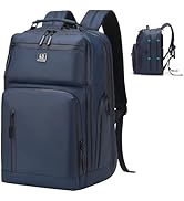 SUIKIHUM Expandable Business Backpack with 17" Laptop Compartment - Waterproof, Airline Approved,...