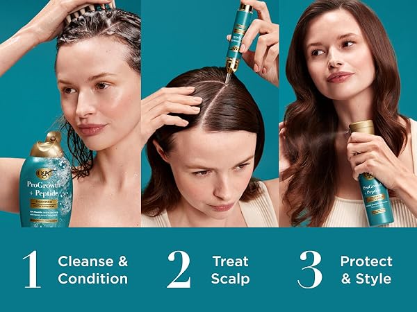 ProGrowth Routine for visbily thicker, fuller hair