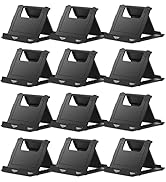 Cell Phone Stand, 12 Pack Tablet Stand Adjustable, Universal Foldable Multi-Angle Pocket Phone St...