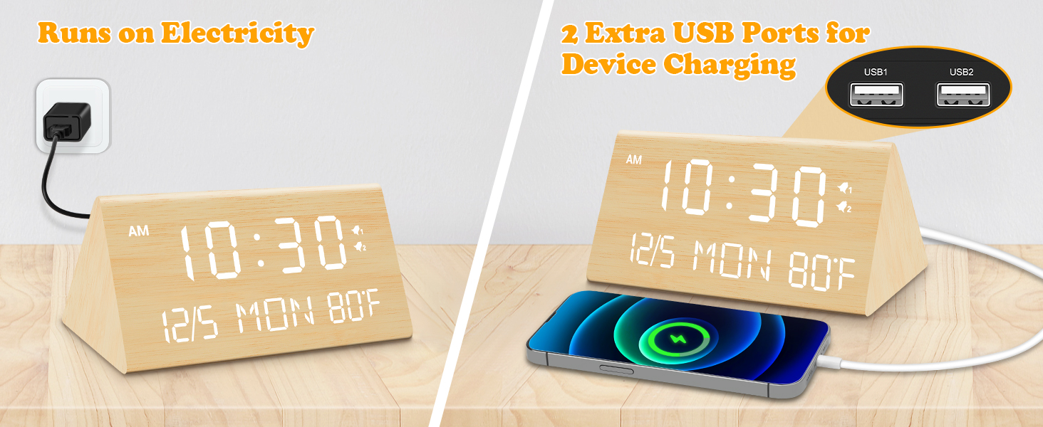wooden clock