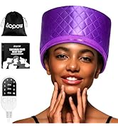 Thermal Steam Cap for Natural Hair Treatment: 10-Level Heating Cap for Deep Conditioning and Hair...