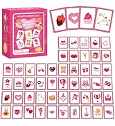 gisgfim 50 Pairs Memory Matching Game Valentine's Day Concentration Memory Matching Games Educati...