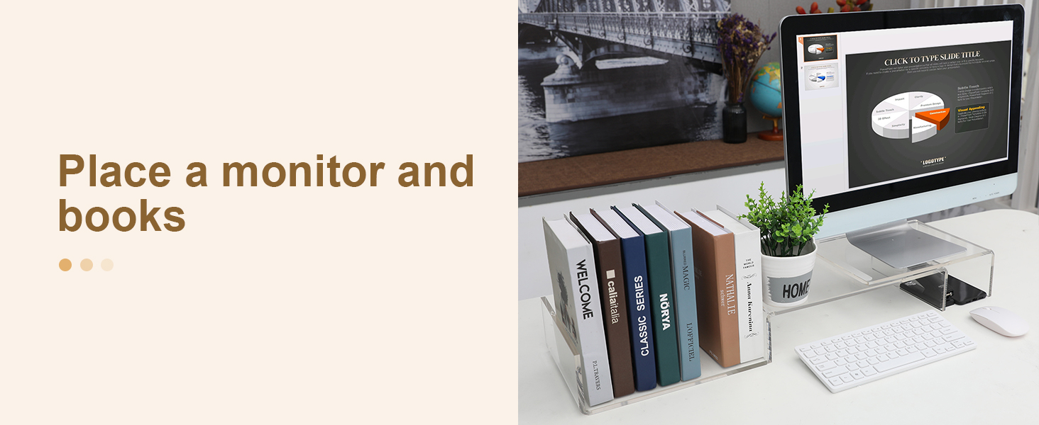 acrylic monitor stand