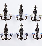ceramic and iron wall hooks