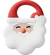 NCVI Christmas Teether, Baby Teething Toys for 0-6 6-12 Months, My First Christmas Silicone Chew ...
