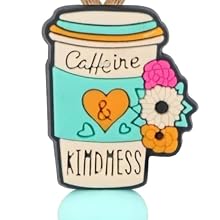 Coffee flower sumer kindness cute cup gren and beige