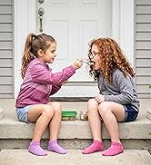 GENTABY 16 Pairs Toddler Socks for Girls Ankle Socks - Soft Low Cut No Show for Kids Aged 1-13