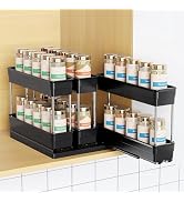 Mystozer Pull Out Spice Rack Organizer for Cabinet, Slide Out Spice Racks Organizer, Easy to Inst...
