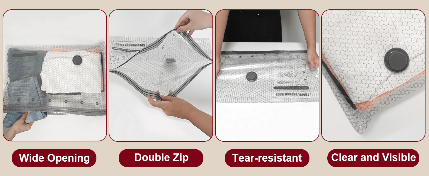 Vacuum storage bags