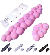 LJYZMD Cloud Wrist Rest Set for Keyboard & Mouse. Silky Fabric Surface | Memory Foam Arm Rest wit...
