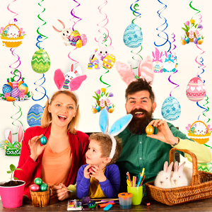 easter hanging swirls