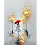 DIADAY Girl & Street Diamond Painting Kit, Abstract Diamond Art 12x16 Inch | 5D Diamond Art Kits,...