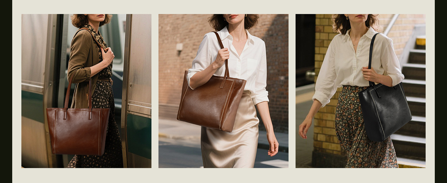 leather tote bag for women