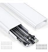 Delamu Cord Hider, 62.8in Cord Covers for Wires on Wall, Cable Hider Cable Management, Wire Hider...