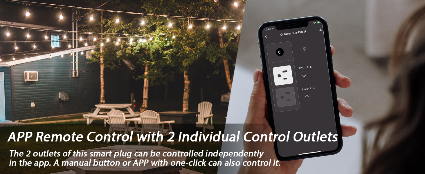 outdoor smart plug with app control