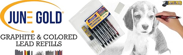 Graphite and colored lead refills banner
