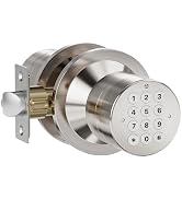 HIDALIFE Door Knob with Keypad, Keyless Entry Door Lock, Door Lock for Bedroom, Door Knob with Lo...