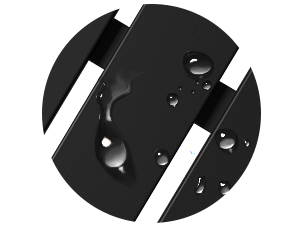 black bath mat