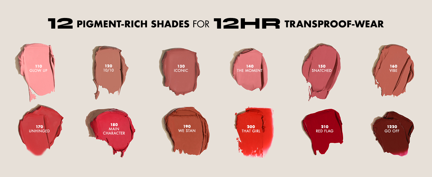 Stay Put Liquid Lipstick Swatches