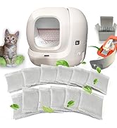 PurifyLogix 12 Pack Odor Eliminator for PuraMax Self-Cleaning Cat Litter Box, Natural Activated C...