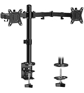 ErGear Dual Monitor Stand, Heavy Duty Adjustable Monitor Desk Mount for 2 Screens up to 32 Inches...