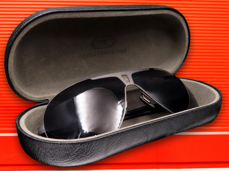 AS87 Black sunglasses case rayban aviator fir myeyeglasscase glasses case
