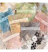Diuhofart 300pcs Scrapbook Paper Cutouts Lace Flowers Butterfly for Scrapbooking Embellishments S...