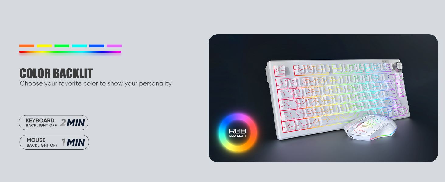 Light up gaming keyboard and mouse combo