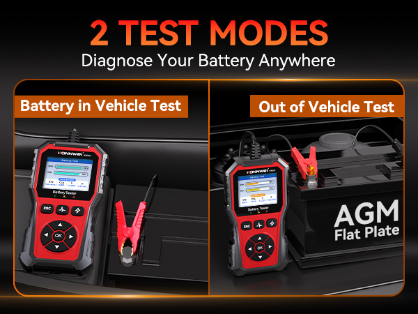battery in/out of vehicle test
