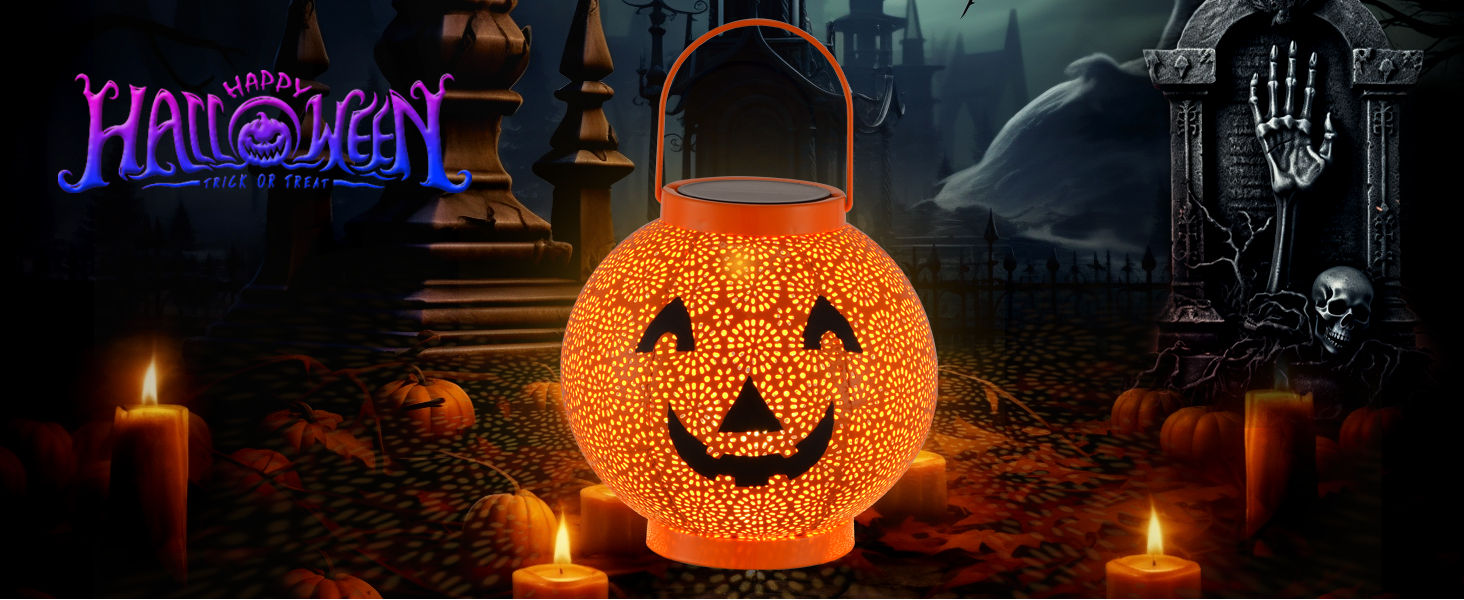 Halloween Hanging Solar Lantern Outdoor