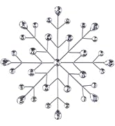 hogardeck Christmas Decorations Indoor, Metal Snowflakes for Winter Wall Decor, Xmas Wall Art Dec...