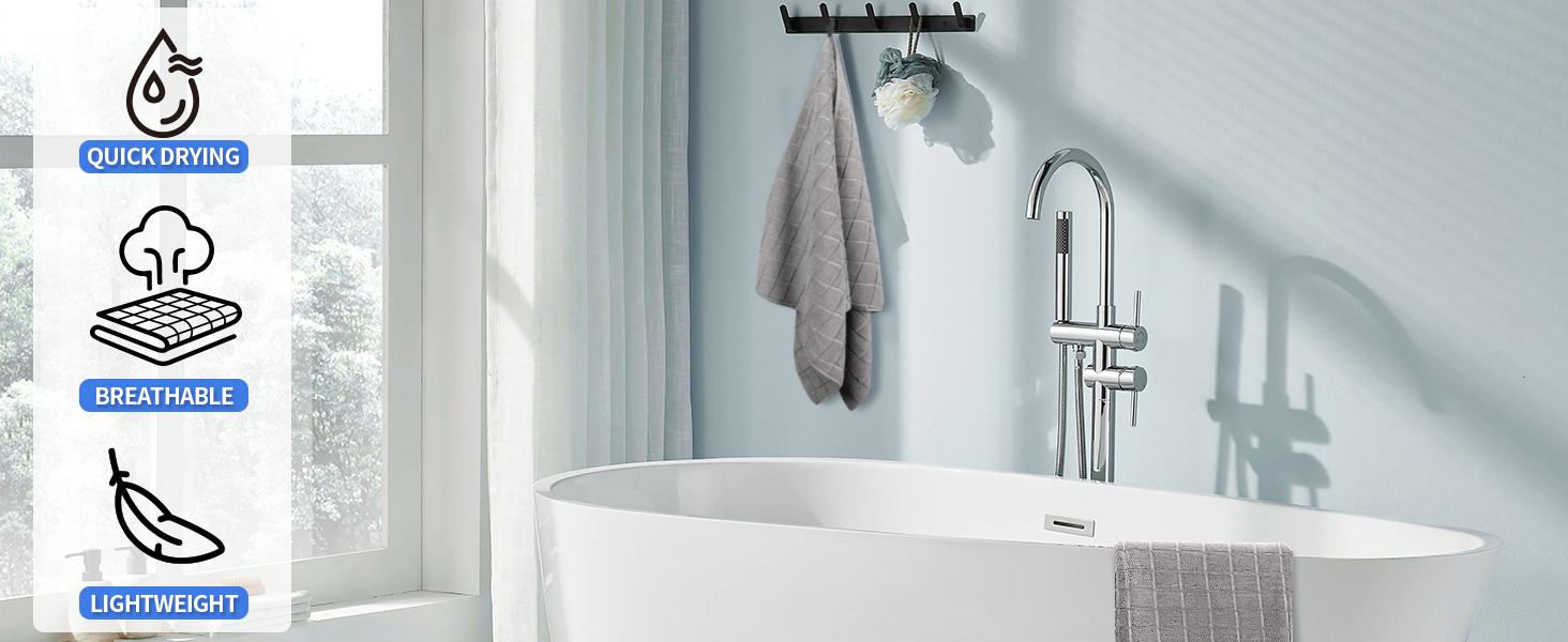 towels for bathroom, soft and absorbent, Bath Towels, Hand Towels and Washcloths bathroom towel
