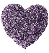 LAIDANLA Amethyst Crushed Stone Crystal Chips Bulk Natural Gemstones Healing Reiki Crystals Mini ...