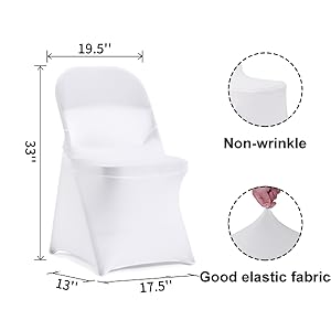 chair cover size