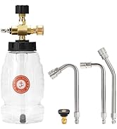 JOEJET Chemical Injector for Pressure Washer with Curved Wand, Adjustable Pressure Washer Soap In...