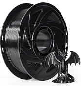 TRONXY Rapid PETG Filament 1.75mm Black 1KG, High Speed Printing up to 600mm/s, Dimensional Accur...