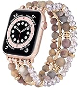 VISOOM Beaded Boho Bracelet Compatible for Apple Watch Band 40mm/38mm/41mm Series 9 8 7 SE Series...