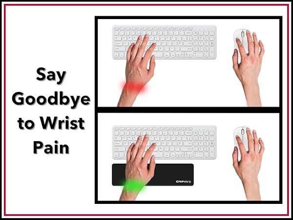 keyboard wrist rest computer pad support rests palm hand ergonomic pads carpal tunnel accessories