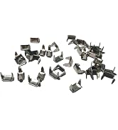 YuanHolumid 100Pcs Leather Staples Staple Fasteners Holders Copper for Belt Clip Keeper Leathercr...