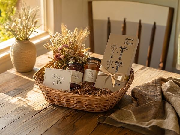 Premium 5-piece jar lid opener set in gift box as a thoughtful gift for aging parents.