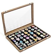 CollectHall Enamel Pin Display Case, 14" X 9" Shadow Box for Disney Pins, Pin- Collection Holder,...