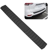 Pniwuno Car Rear Bumper Protector Guard, 42.52" × 3.54" Anti-Scratch Rubber Rear Bumper Guard Cov...