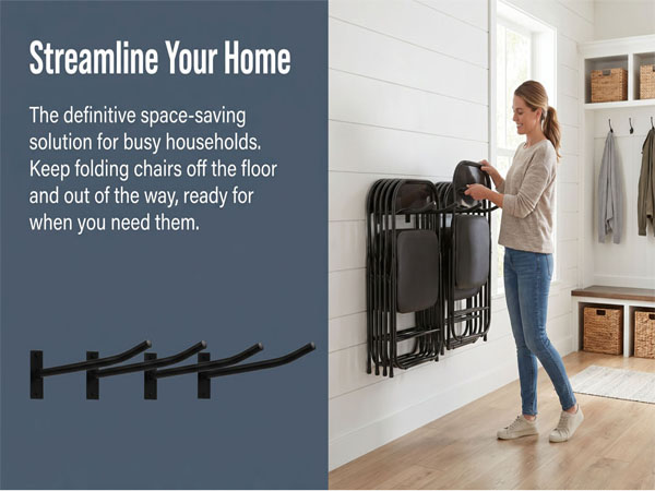 folding chair rack,folding chair storage,ladder storage