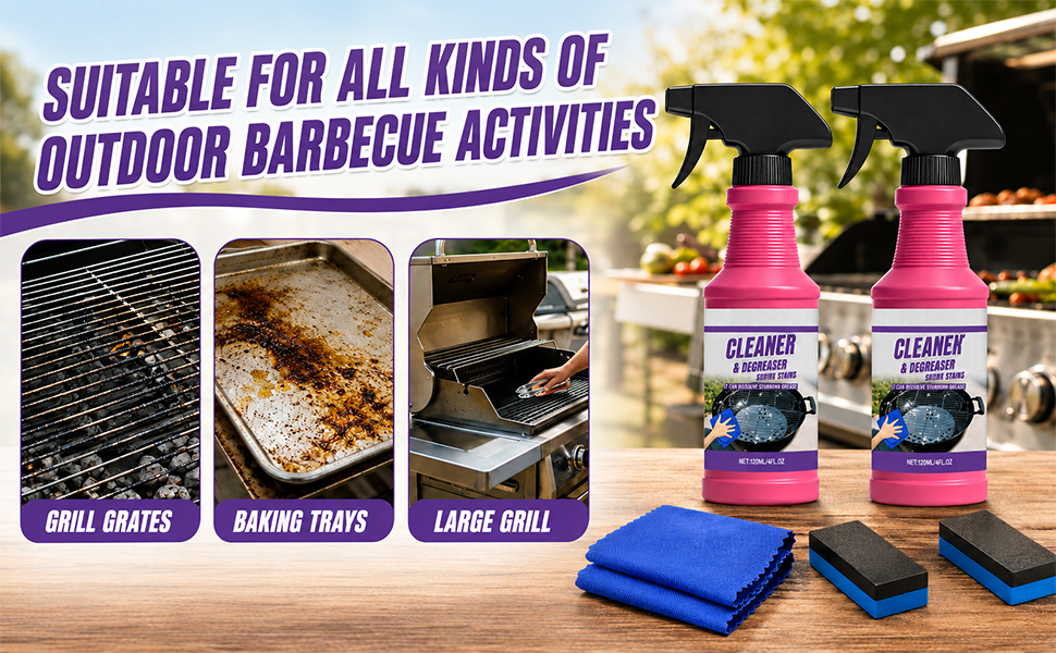 Powerful No-Scrub Oven & Kitchen Cleaner for Grills