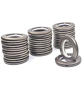 Ailejia 20 Pack Curtain Grommet Kit Inner Diameter Silencer Sliding Brown Shower Grommets ABS Mat...