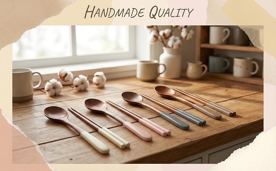 Handmade Wooden Cutlery Set